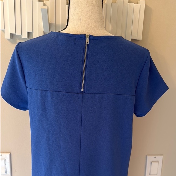 Chelsea28 Short Sleeve Blue Sheath Dress Size M - Picture 6 of 8